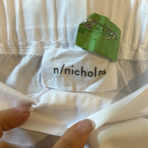 NICHOLAS WHITE OFF THE SHOULDER COTTON TOP SIZE 6 - Picture 6 of 11